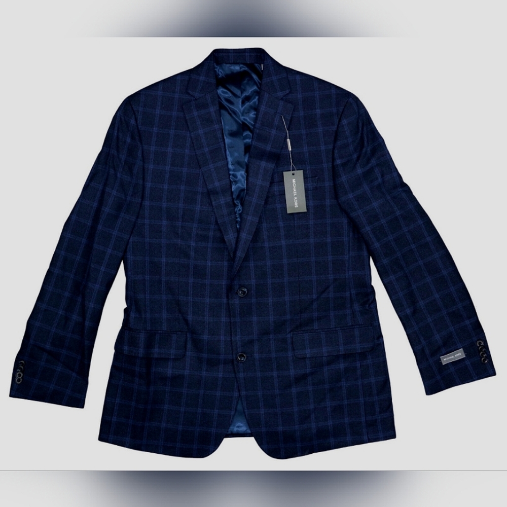 Michael Kors Plaid Kelson 2-Button Men's Sport Coat